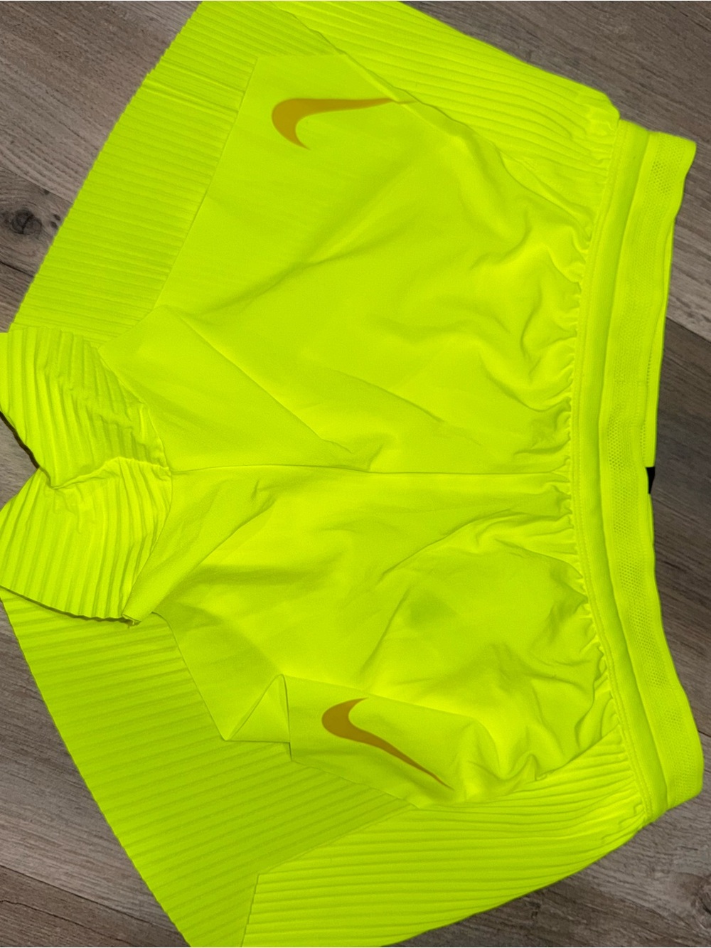 Nike Women’s Bright Neon Yellow Athletic Shorts
